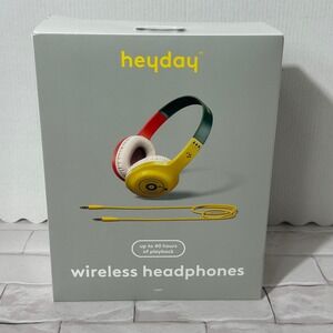 heyday Wireless Headphones Bluetooth 5.4 Over-Ear 40Hr Battery Colorblock Yellow